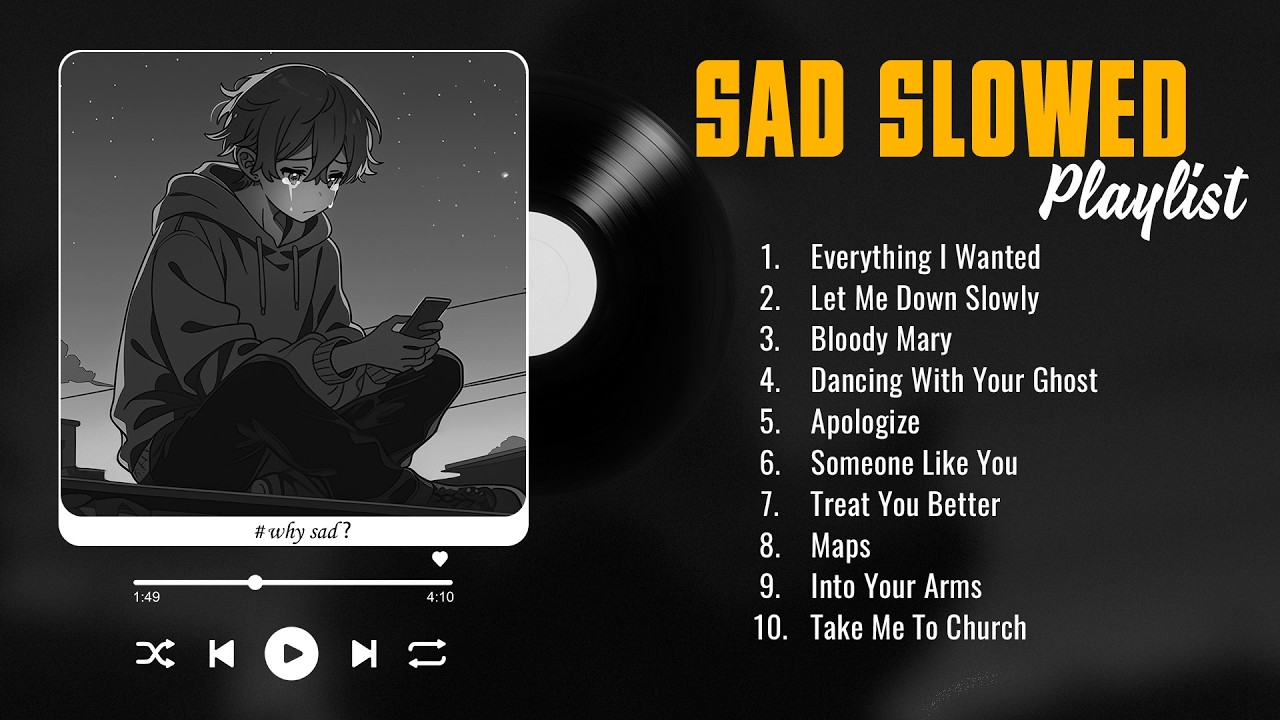 Best Sad Love Songs Playlist - Slowed and Reverb Songs Playlist - Sad Songs That Make You Cry 1 Hour