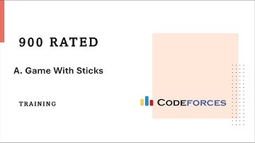 A. Game With Sticks | Codeforces Round 258 (Div. 2) | (Arabic) شرح بالعربى
