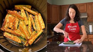 Air Fryer Zucchini Fries - Keto No Breading