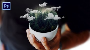 Coffee Cup Forest Photoshop Manipulation Tutorial