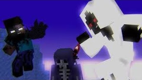 entity 303 and dreadlord vs herobrine - minecraft fight animation #gaming #animation #viralanimation