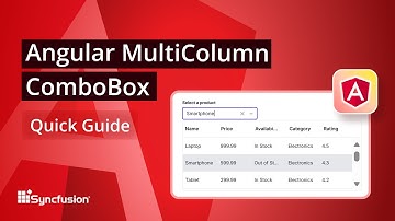 Angular MultiColumn ComboBox: The Ultimate Feature Walkthrough