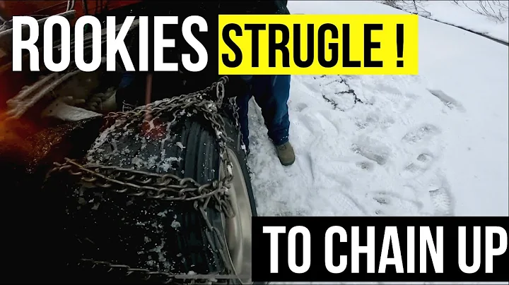 Rookie Truck Drivers Have To Chain Up in the snow! | I-90 West Bound to Seattle | That Trucker Life