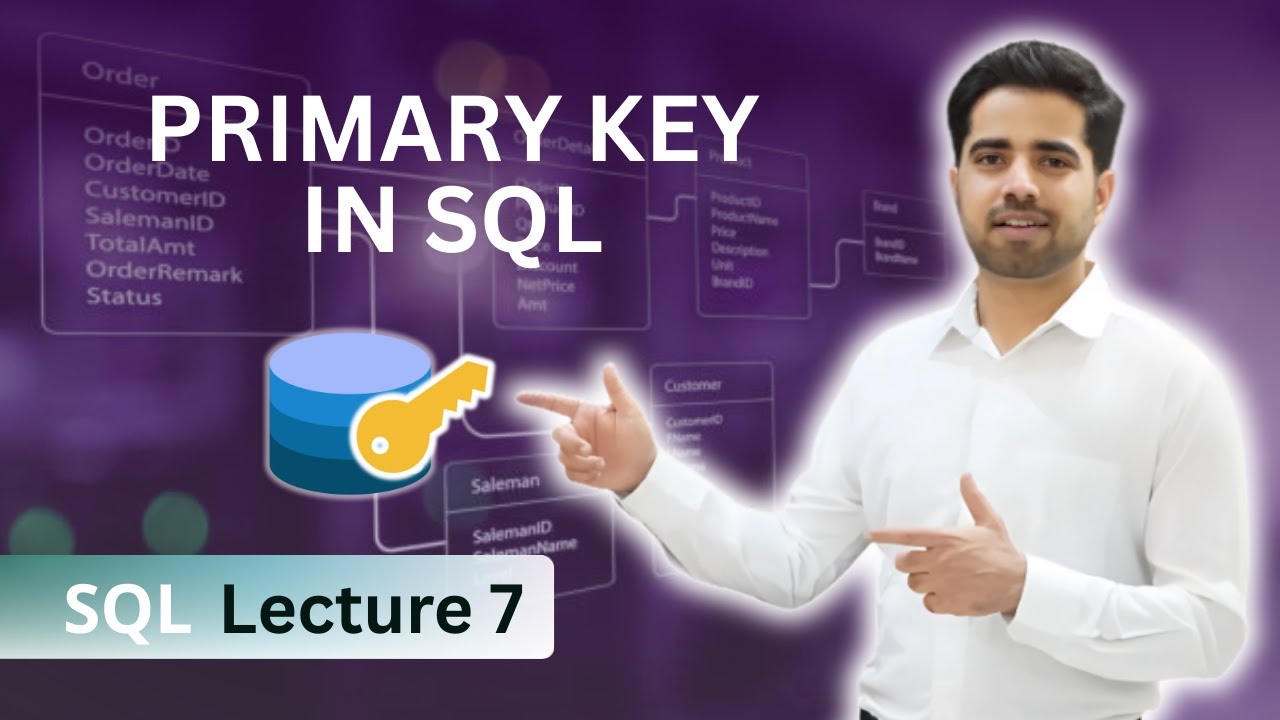 7) Primary Key in SQL | Primary Key in a table - YouTube