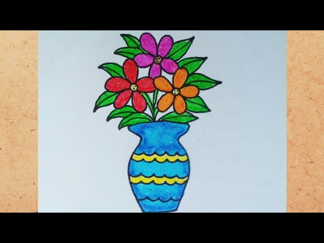 How to draw a Flower Vase 🌻🌼🌷 Flowers Pot 😍🌻😍 Easy Drawing technique  | #howtodraw #flowers #fuldani #flowervase #flowerpot #pencil #drawing # sketch #art #shedding #technique #creativeart | By Rongdhonu Art and  DrawingFacebook