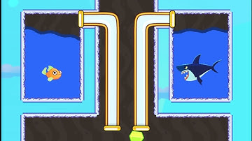 Perfect Level #5 - Save The Fish  - Pull the Pin Gameplay All Levels Walkthrough Games Android Ios