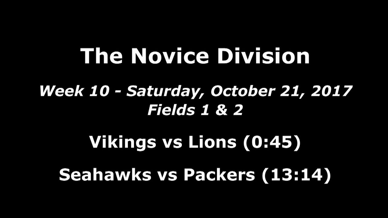 MHFF 2017 - Week 10 - Novice F1 & 2