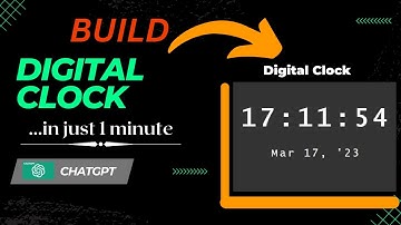 Build Advanced Digital Clock in 1 minute for you using ChatGPT #openai #chatgpt #digitalclock