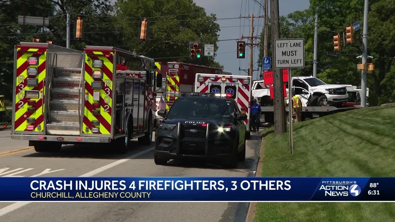 Multiple people injured after SUV crashes into Fire Engine in Allegheny ...