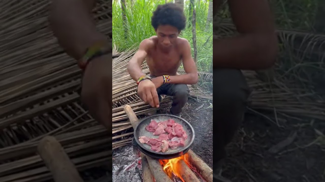 Cooking skills - without electricity Master fire cooking fast 