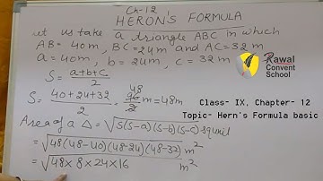 Class- IX, Chapter- 12,  Topic- Hern