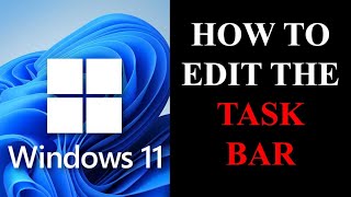 How To Edit Windows 11 Taskbar So It's On The Bottom Left & Disappears / Hides Itself