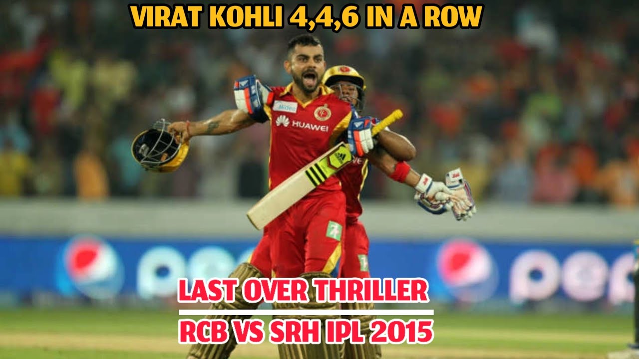 "RCB vs SRH Last Over Thriller IPL 2015 | Epic Match Highlights"