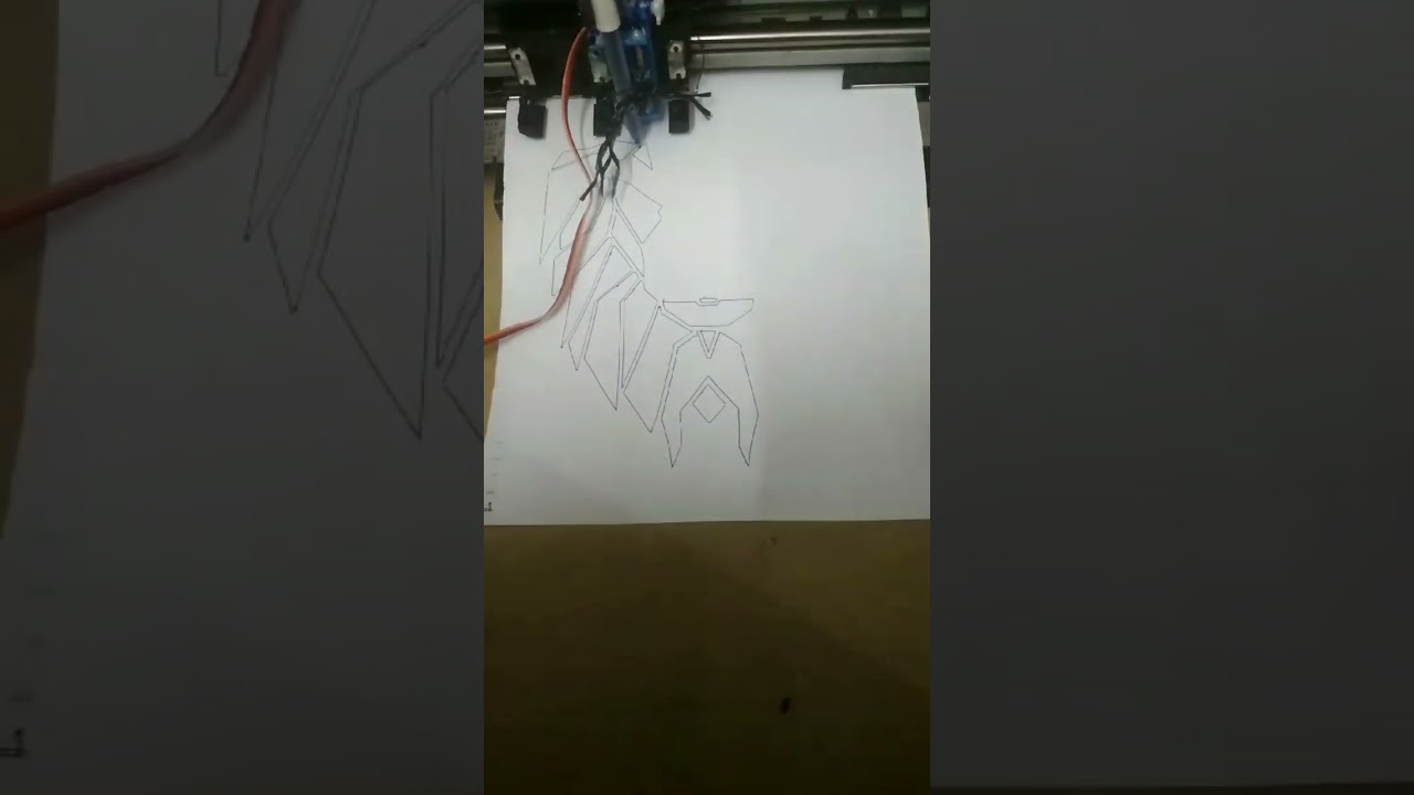 Pen Plotter made by Techbot.lab #robotics #robot #arduino  #tinkercad  #3dprinter #penplotter