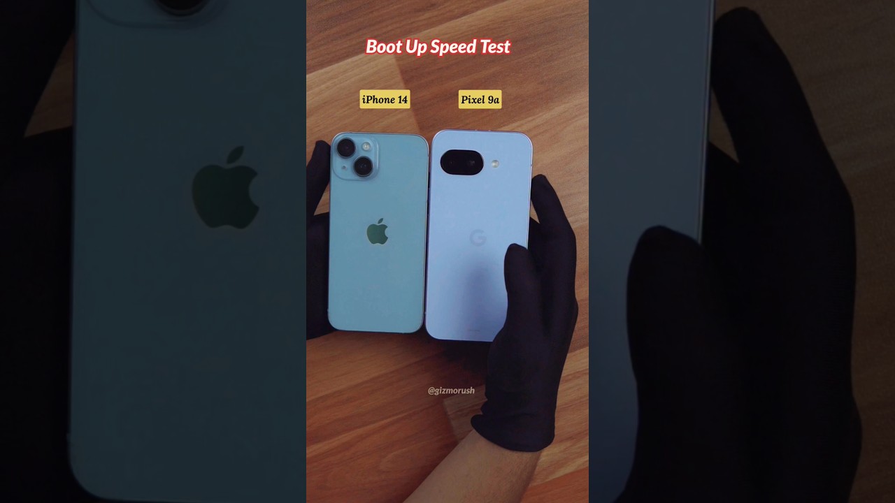 Google Pixel 9a Vs iPhone 14 Boot Up Speed Test