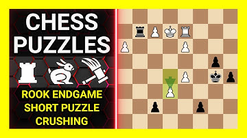 Chess Puzzles to Practice. Themes: Rook endgame, Short puzzle, Crushing. Learn Chess