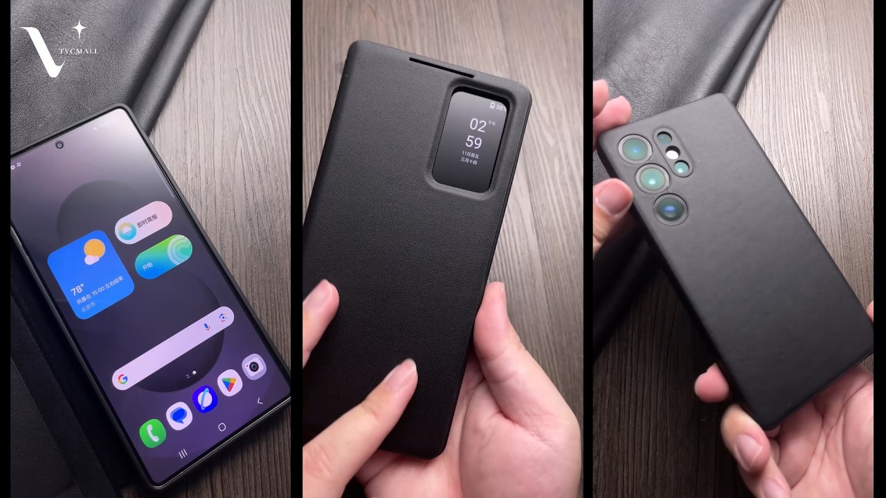 How To Use View Window Genuine Cow Leather Case for Samsung Galaxy S25 Ultra