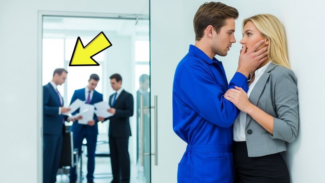 „Ich sah sie Verträge austauschen“ Alleinerz Hausmeister rettet die CEO vor einer Geschäfts-Falle…