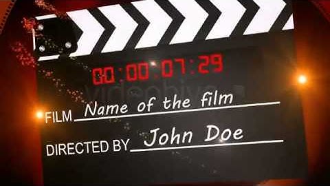 Clapper Movie Intro  After Effects Template