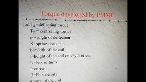 EL203, Construction and working of PMMC type Instrument By AMRAT KUMAR (GPC CHURU)