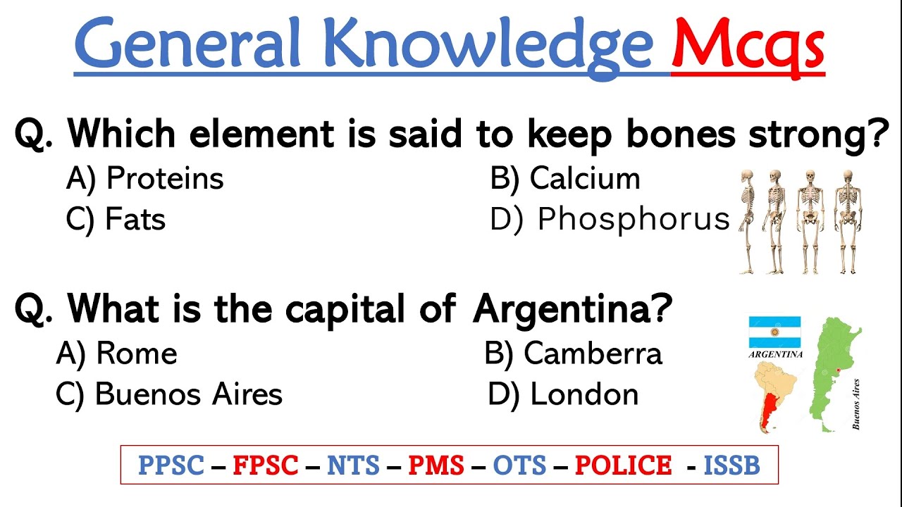 50 Important General Knowlegde Mcqs from Past Papers || ppsc fpsc nts uts issb css pms iba spsc fia