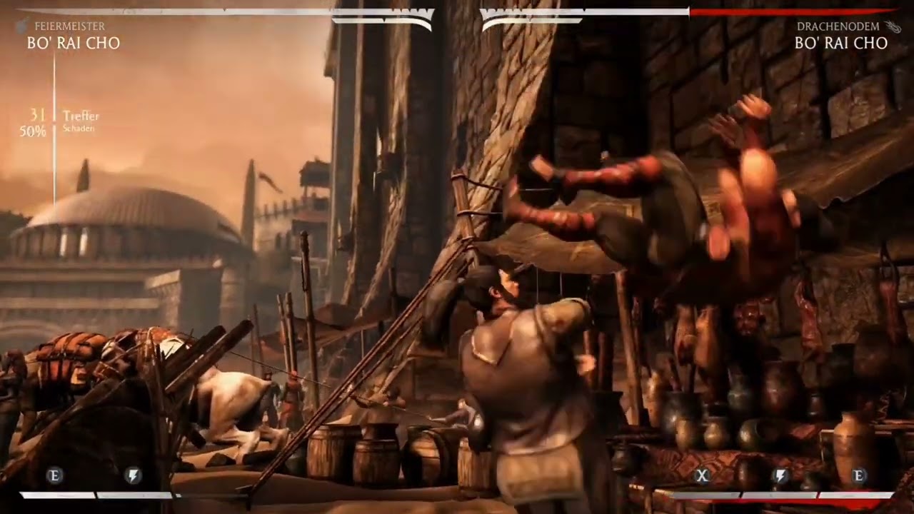 Drunken Master Bo' Rai Cho combos - Mortal Kombat X