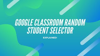 Celebrity New Google Classroom Feature   Random Student Selector Wealth