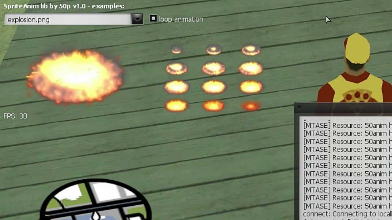 MTA:SA - Sprite animation lib by 50p - YouTube