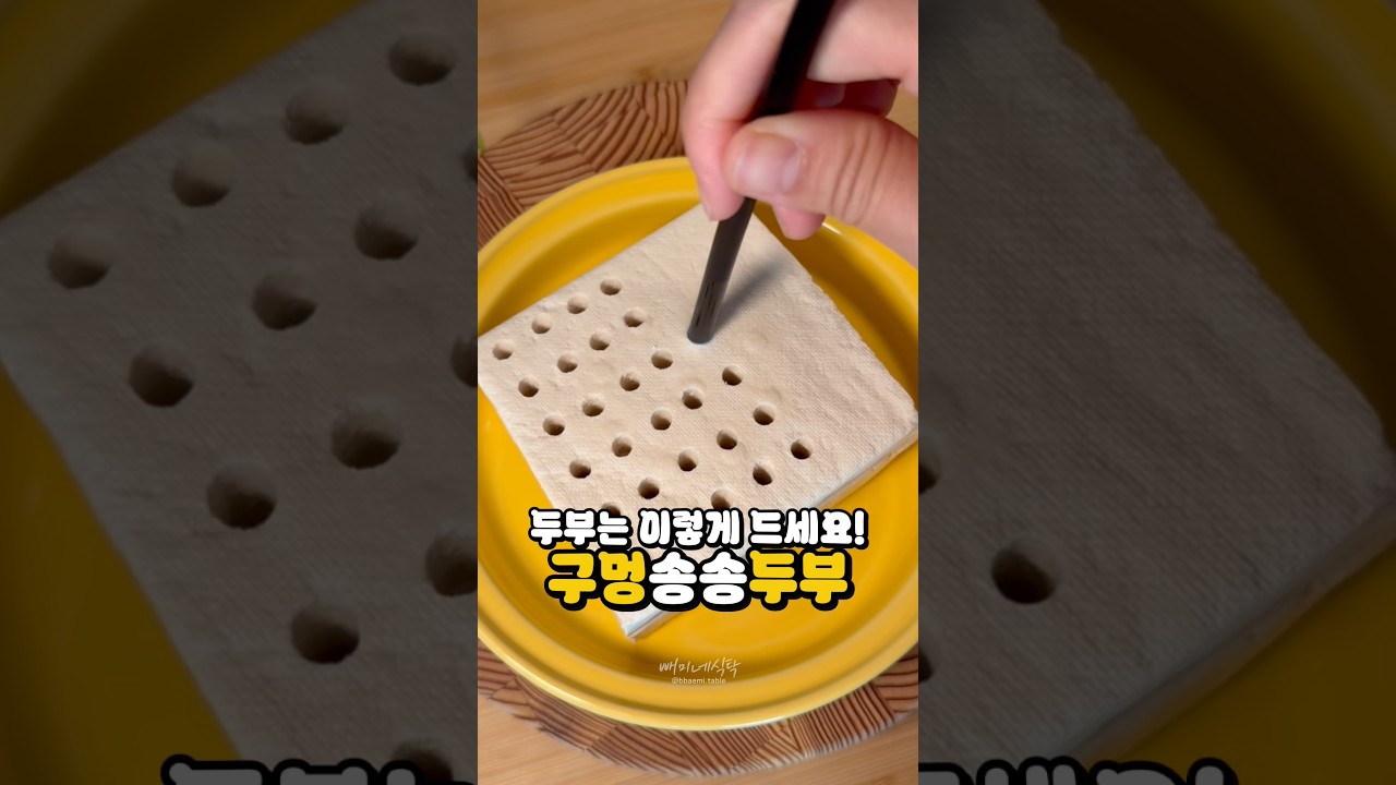 평범한 두부의 변신?
