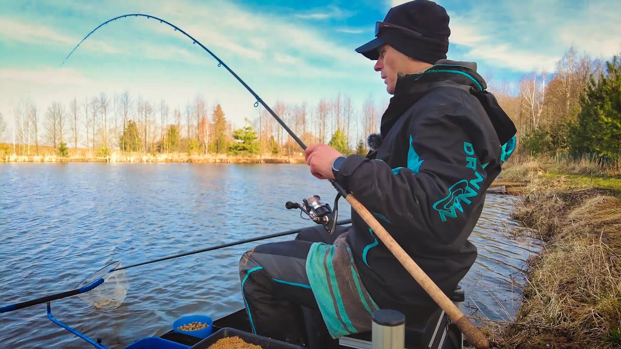 Su METHOD FEEDER-iu Pasitinkame Pavasarį! PIRMA sezono žūklė su dugnine! Šapalai dar palauks :)