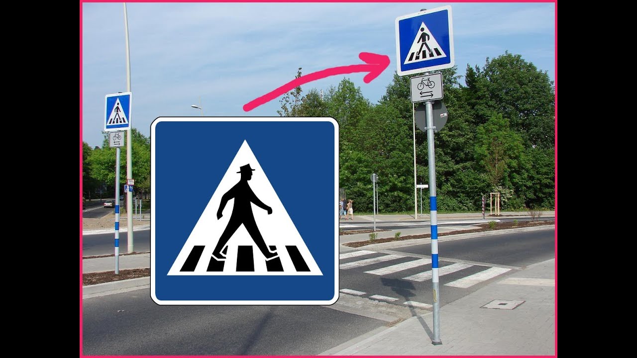 Sie Kommen Unerwartet Auf Einem Fußgängerüberweg