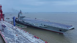 China's third aircraft carrier enters new trial phase Resimi