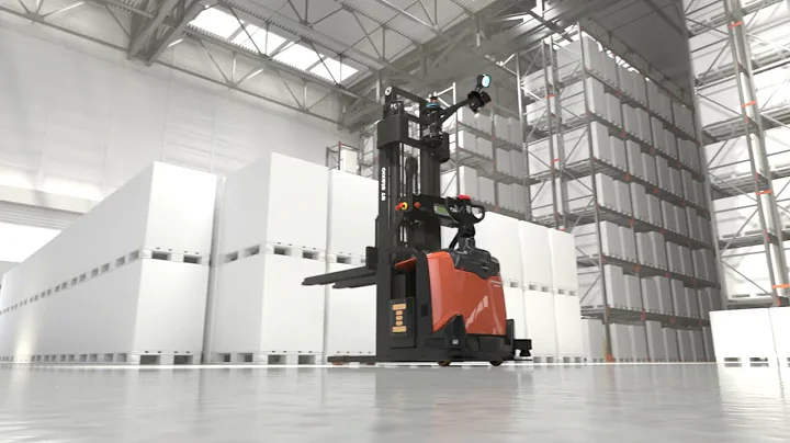 TOYOTA Automated Forklift - Autopilot Block Stacking