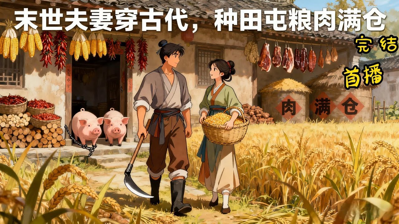 《末世夫妻穿古代，种田屯粮肉满仓》种田+空间+发家致富，家徒四壁，已经没有一点粮食。 没关系，要粮有粮，要肉有肉。#有声漫画#穿越#爽文#天灾#末世#种田
