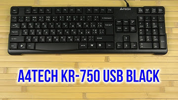 Распаковка A4Tech KR-750 USB Black