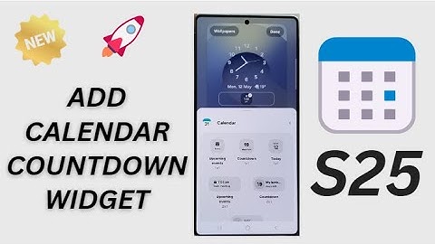 ⏳📅 How to Add Calendar Countdown Widget to Lock Screen on Galaxy S25/S25+/Ultra