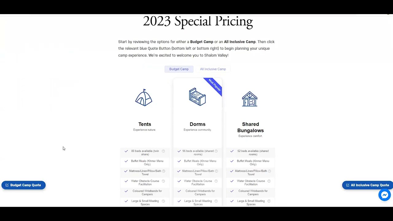 Google sheet shalom valley website booking enquiries values fixed for