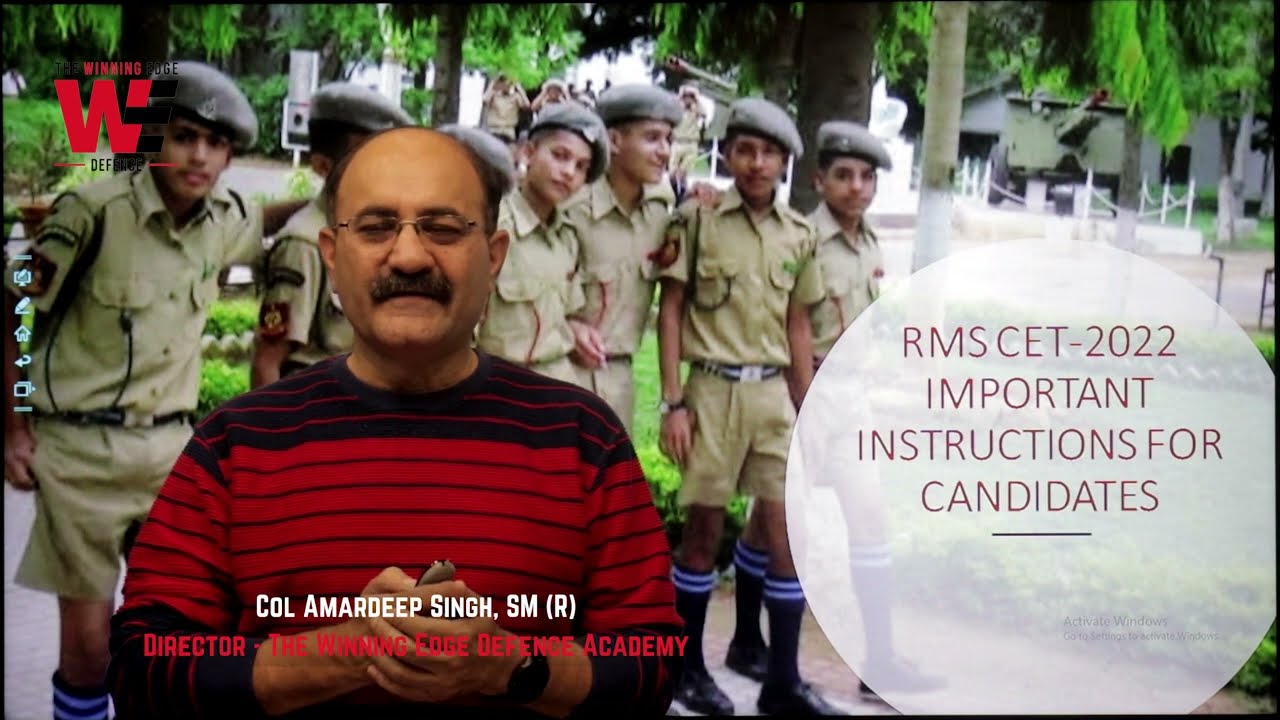 RMS CET 2022 - 𝐈𝐦𝐩𝐨𝐫𝐭𝐚𝐧𝐭 𝐄𝐱𝐚𝐦 𝐈𝐧𝐬𝐭𝐫𝐮𝐜𝐭𝐢𝐨𝐧𝐬 𝐟𝐨𝐫 𝐂𝐚𝐧𝐝𝐢𝐝𝐚𝐭𝐞𝐬 | Military School Exam Tips for Class 6, 9