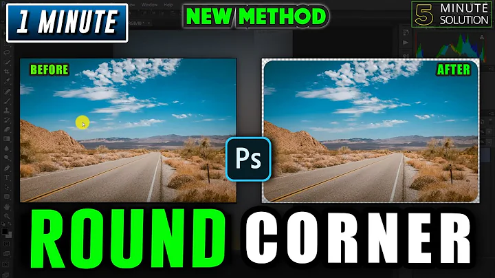 How to round corners in photoshop 2022