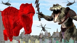 Мега-Динозавров Против Крокодилов | 3D Цвета Динозавры Животные Палец Семья Детские Стишки Мега-Динозавров Против Крокодилов | 3D Цвета Динозавры Животные Палец Семья Детские Стишки