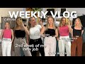 WORK WEEK IN MY LIFE: 2nd week of my new job, new workout routine, cute work outfits, grwm