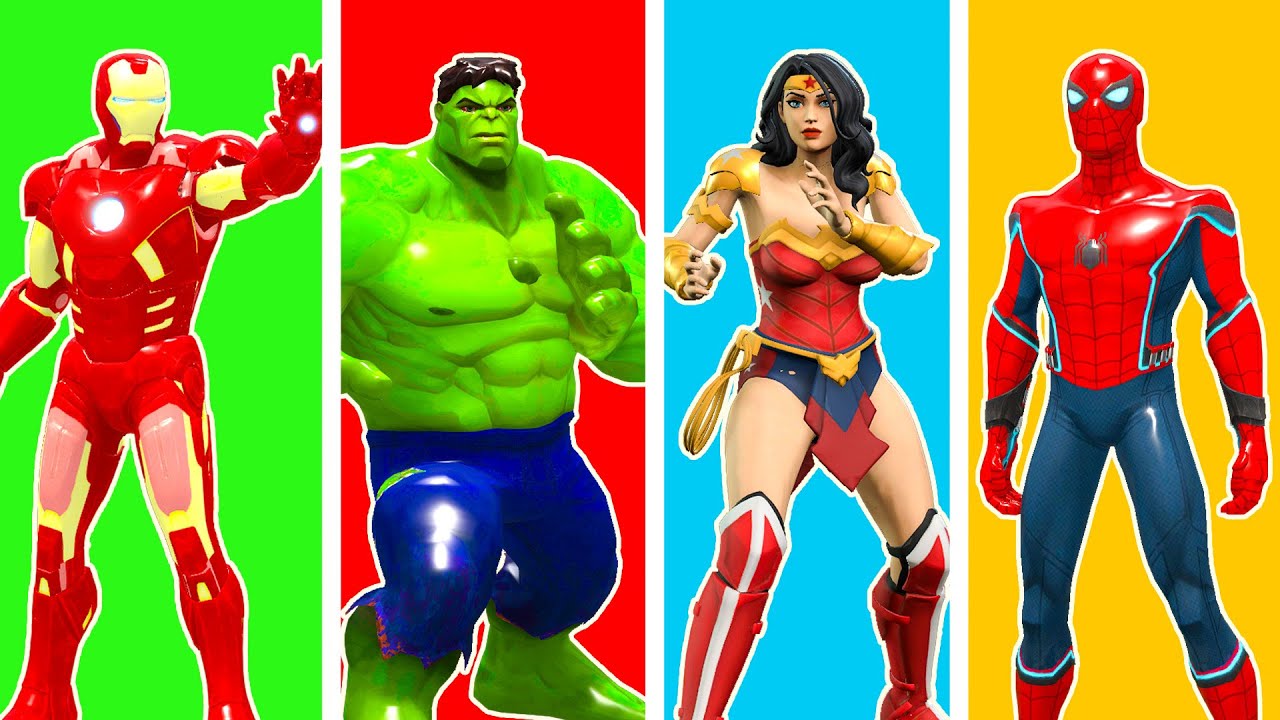 Super Hero 3d vs Squid Game Red Light Green Light - Successfully Rescue Squid Girl Doll