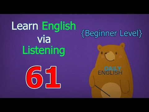 Learn English via Listening Beginner Level | Lesson 61 | Manners