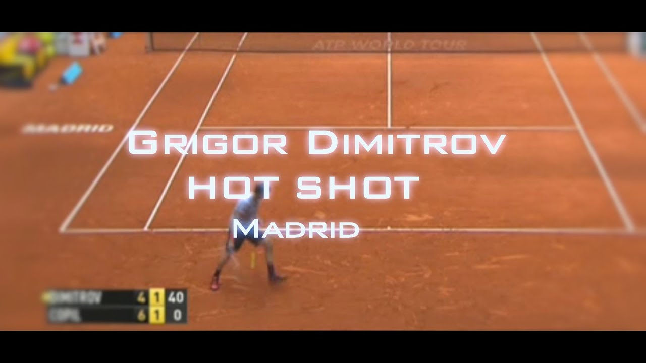 Grigor Dimitrov Amazing SHOT in MADRID 2014 (HOT SHOT) llHDll