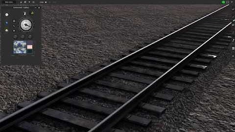 Trainz PBR test - rail track