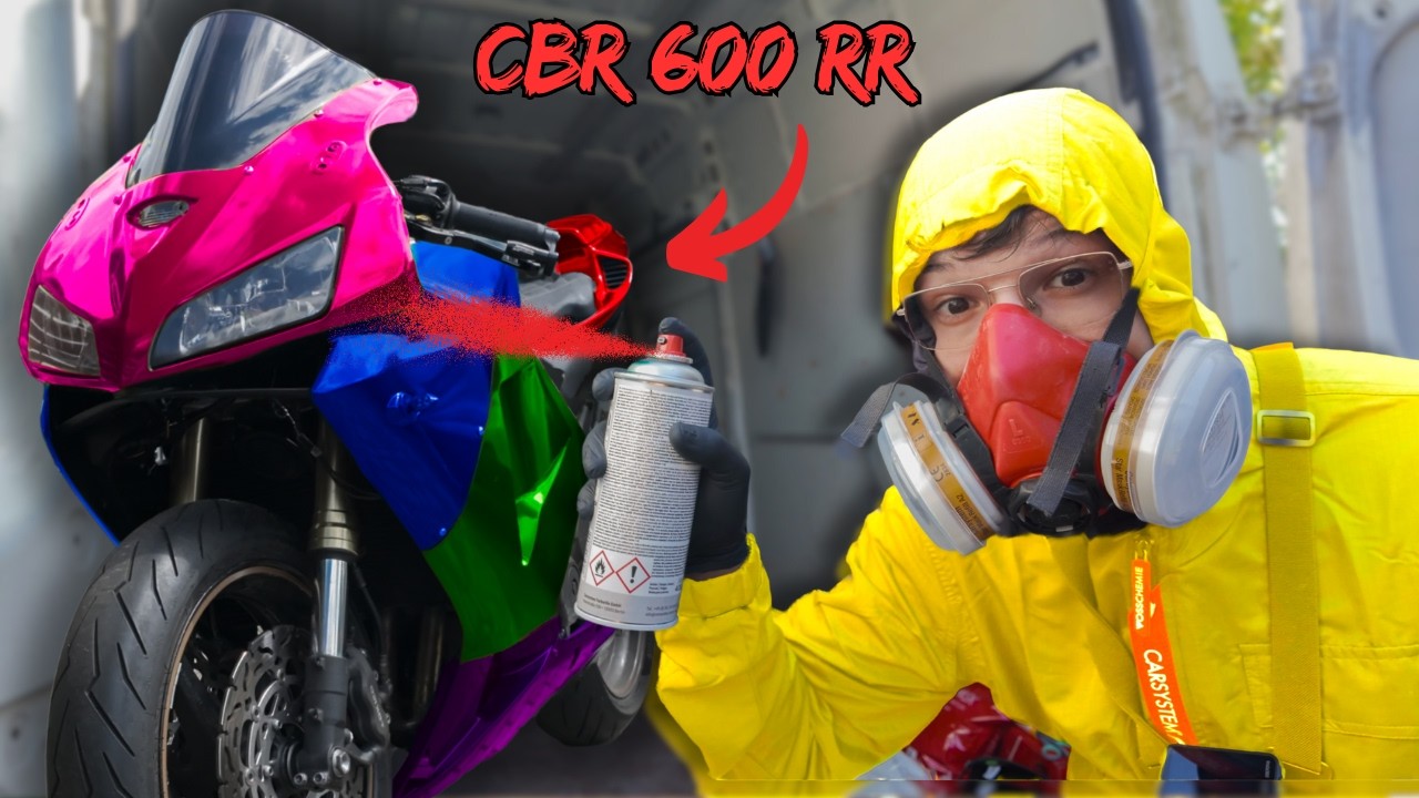 Profilackierung aus der Dose?! Wir lackieren die GÜNSTIGSTE CBR 600 RR PC37 Deutschlands!