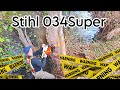 ARBOL!!CASI ME CAE ENCIMA ⚠️ Stihl 034Super!! Menudo misil 🚀