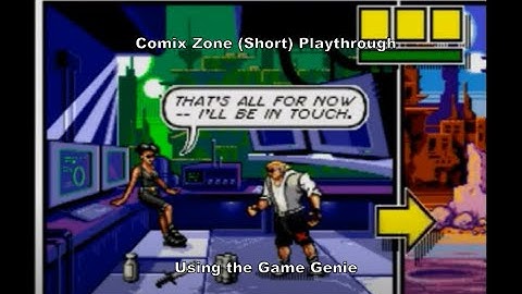 Comix Zone Short Playthrough using the Megadrive