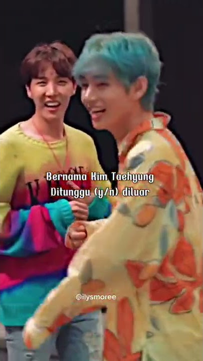 pov : kamu nyariin taehyung