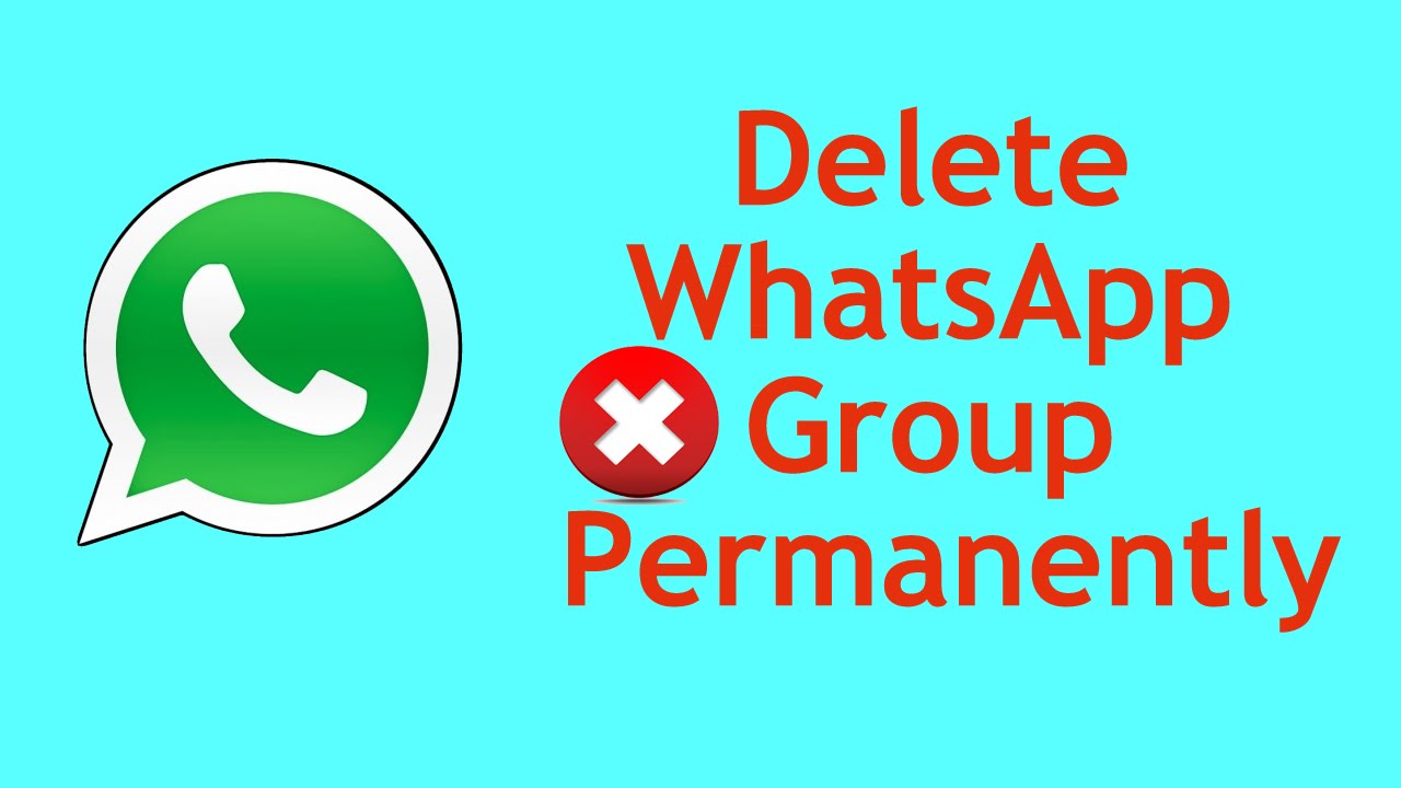 How to delete WhatsApp group permanently - YouTube